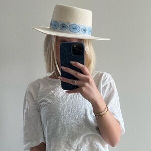 lack of color boater hat